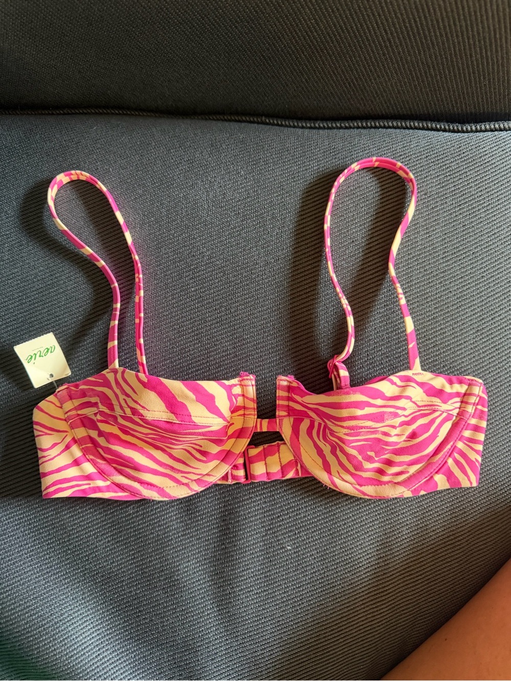 Aerie Pink Tiger/Zebra Bikini Top